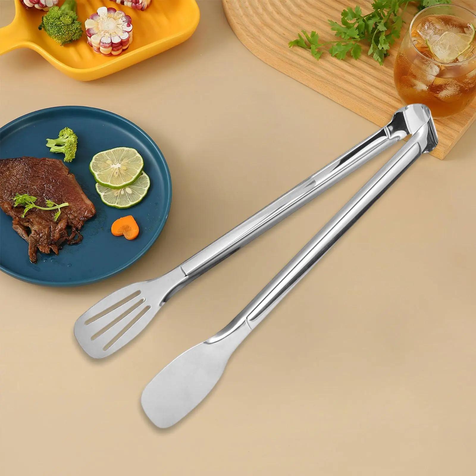 Stainless Steel Cooking Tongs Portable Bread Clip Buffet Tongs Sugar Tongs Small Kitchen Tongs for Party BBQ Grillin